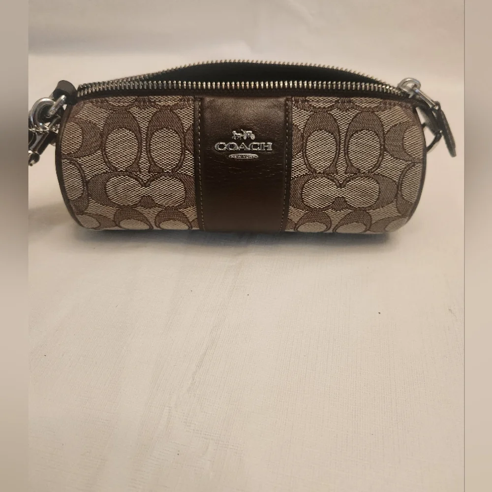 Coach Brown and Tan Wristlet - Picture 2 of 7